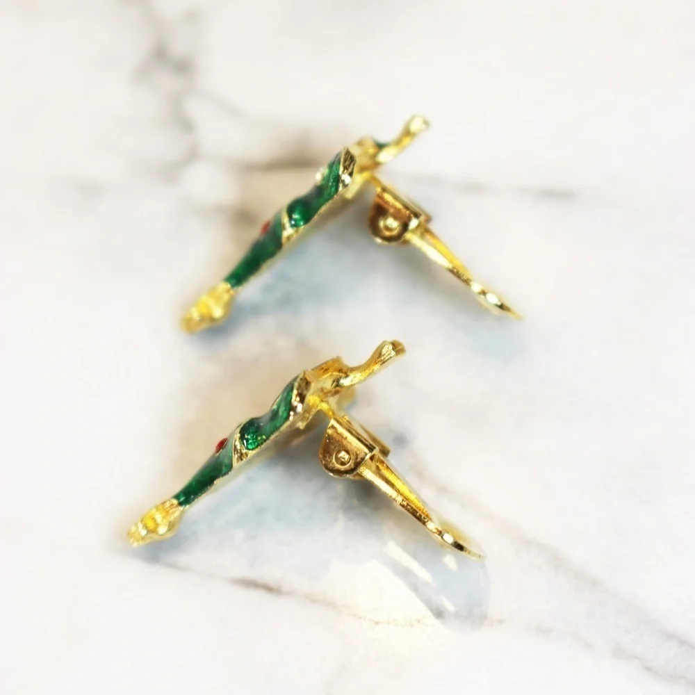🎁🎄Monet Christmas Tree Brooch & Earrings 🎁🎄